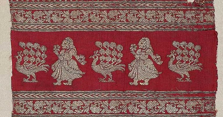 fauna and people on fabric